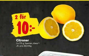 City Gross Citroner erbjuda