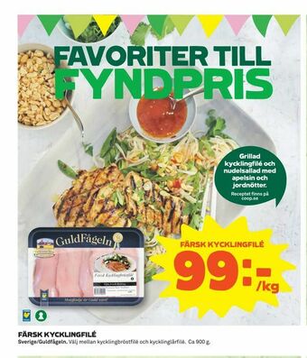 Coop Daglivs Färsk kycklingfilé erbjuda