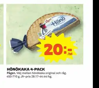 Coop Daglivs Hönökaka 4-pack erbjuda
