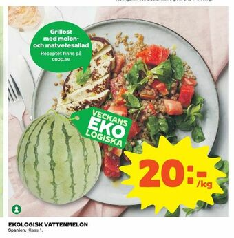 Coop Daglivs Ekologisk vattenmelon erbjuda