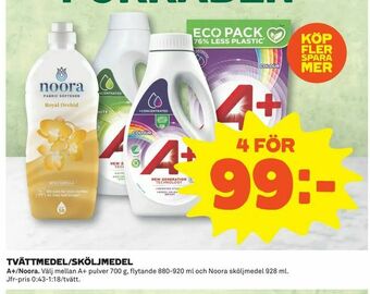 Coop Daglivs Tvättmedel/sköljmedel erbjuda