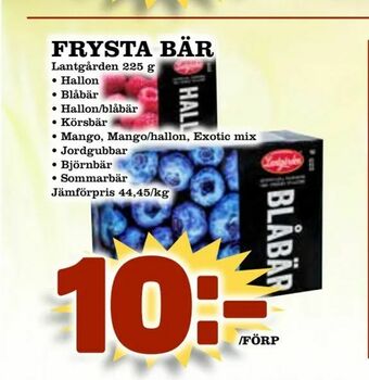 Din Mat Frysta bär erbjuda