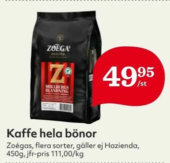 Hemköp Kaffe hela bönor erbjuda