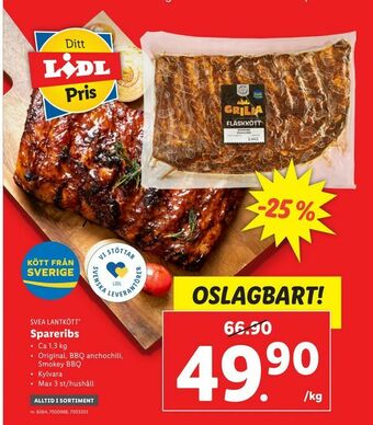 Lidl Spareribs erbjuda