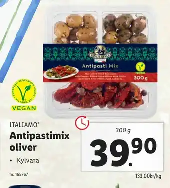 Lidl Antipastimix oliver erbjuda