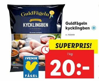 Lidl Guldfågeln kycklingben erbjuda