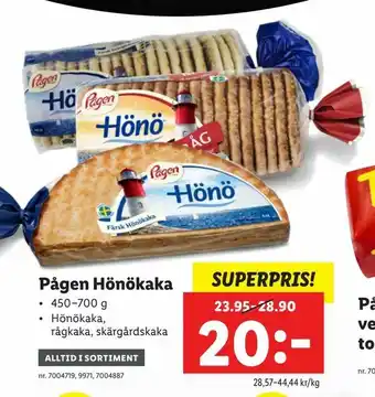 Lidl Pågen Hönökaka erbjuda