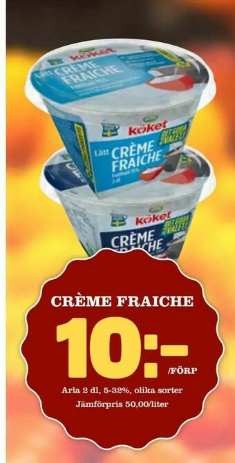 Matdax Crème fraiche erbjuda