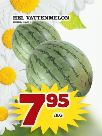 Matdax Hel vattenmelon erbjuda