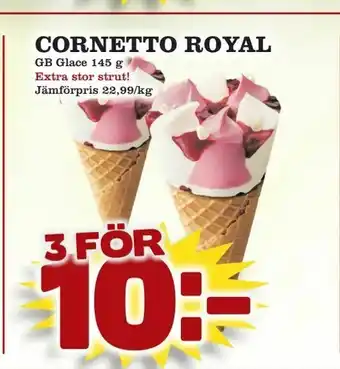 Matdax Cornetto royal erbjuda