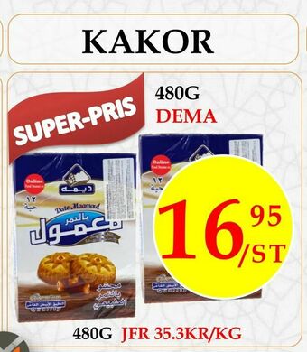 Matmixen Kakor erbjuda