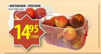 Matvärlden Tensta Nektariner • Persikor erbjuda