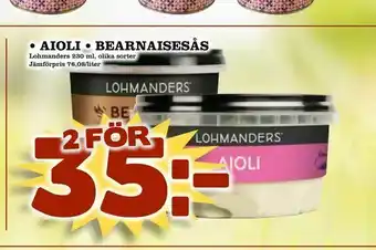 Matvärlden Tensta aioli • bearnaisesås erbjuda