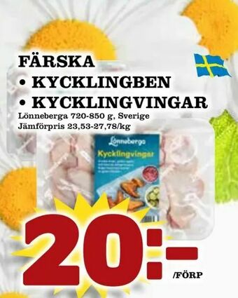 Matvärlden Tensta Färska • kycklingben • kycklingvingar erbjuda