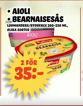 Nelins Aioli • Bearnaisesås erbjuda