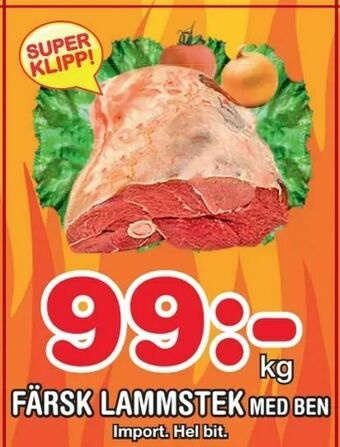 Nya Pulsen Färsk lammstek erbjuda