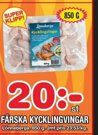 Nya Pulsen Färska kycklingvingar erbjuda