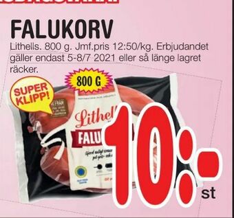 Nya Pulsen Falukorv erbjuda