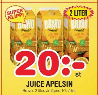 Nya Pulsen Juice apelsin erbjuda
