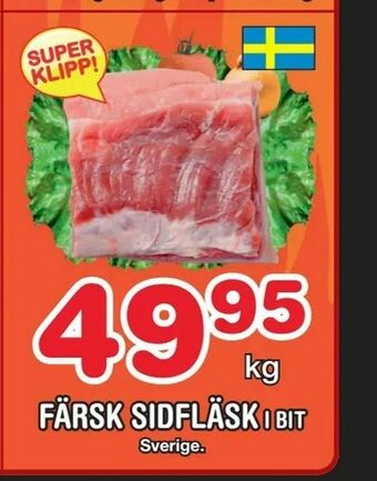 Nya Pulsen Färsk sidfläsk erbjuda