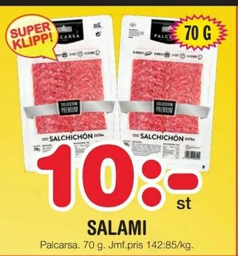 Nya Pulsen Salami erbjuda