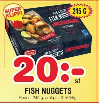 Nya Pulsen Fish nuggets erbjuda