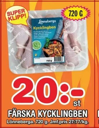 Nya Pulsen Färska kycklingben erbjuda