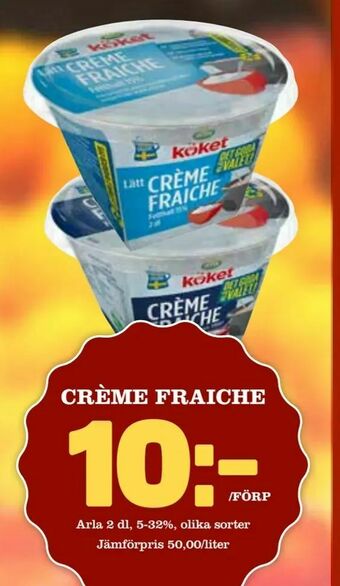 Nya Pulsen Crème fraiche erbjuda