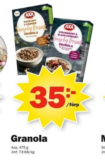 Pekås Granola erbjuda