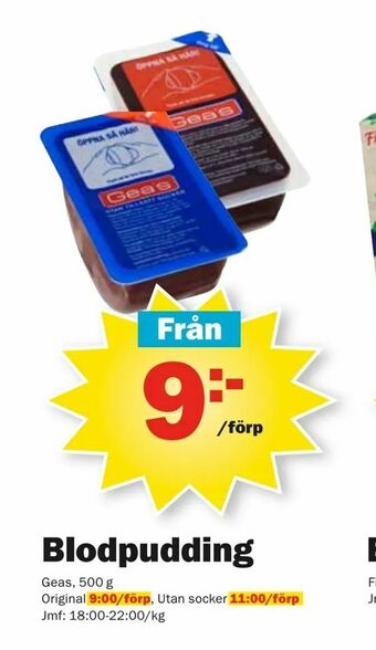 Pekås Blodpudding erbjuda