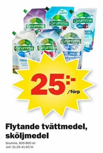 Pekås Flytande tvättmedel, sköljmedel erbjuda