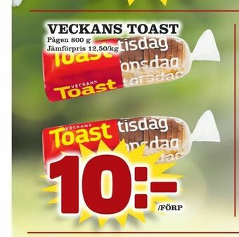 Prisma Mat Veckans toast erbjuda