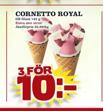 Prisma Mat Cornetto royal erbjuda