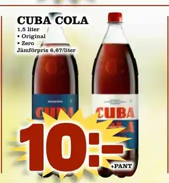 Supergrossen Cuba cola erbjuda