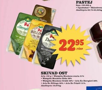 Supergrossen Skivad ost erbjuda