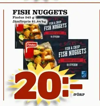Supergrossen Fish nuggets erbjuda