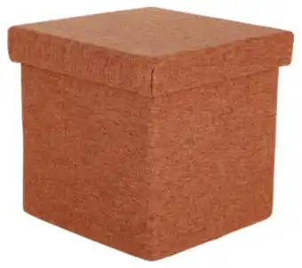 Clas Ohlson Förvaringslåda med lock, linnestruktur erbjuda