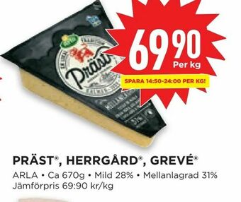 Willys Präst®, herrgård®, grevé® erbjuda