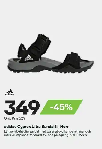 XXL adidas Cyprex Ultra Sandal II, Herr erbjuda