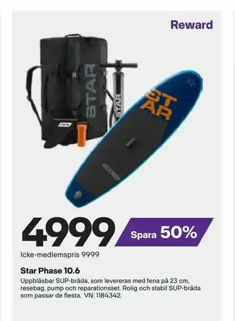 XXL Star Phase 10,6 erbjuda