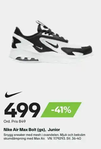 XXL Nike Air Max Bolt (gs), Junior erbjuda