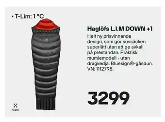 XXL Haglöfs L.I.M DOWN +1 erbjuda