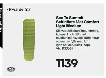 Sea To Summit Selfinflate Mat Comfort Light Medium