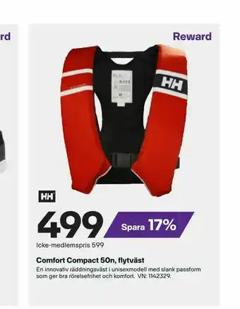 XXL Comfort Compact 50n, flytväst erbjuda