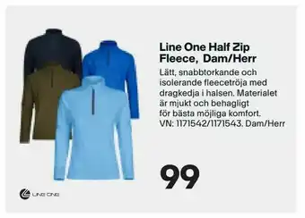 XXL Line One Half Zip Fleece, Dam/Herr erbjuda