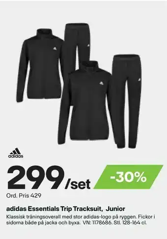 XXL adidas Essentials Trip Tracksuit, Junior erbjuda