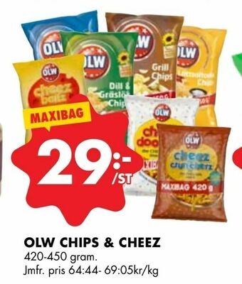 ÖoB Olw chips & cheez erbjuda
