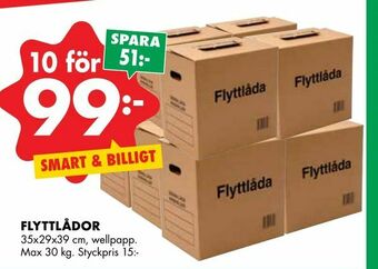 ÖoB Flyttlådor erbjuda