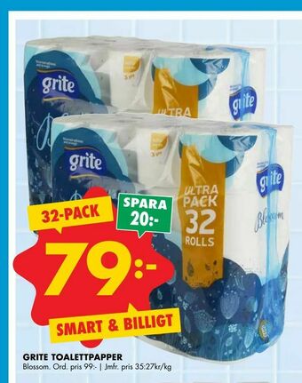 ÖoB Grite toalettpapper erbjuda