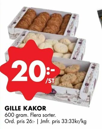 ÖoB Gille kakor erbjuda